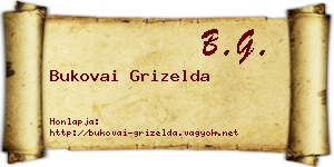 Bukovai Grizelda névjegykártya